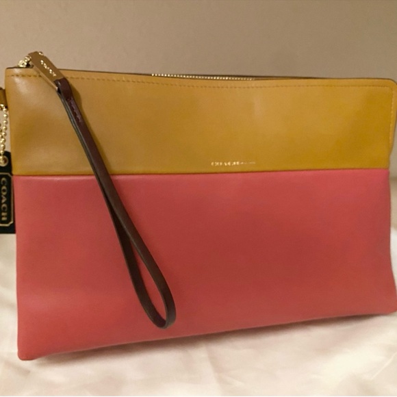 🔥Rare🔥 New Coach Color-block Large Clutch - Not from Outlet F52112 - Picture 6 of 8